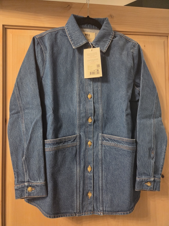 Sezane Jackets & Blazers - NWOT Sezane Denim Blue Will Jacket size Small